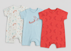 Pack x3 Rompers Espaciales