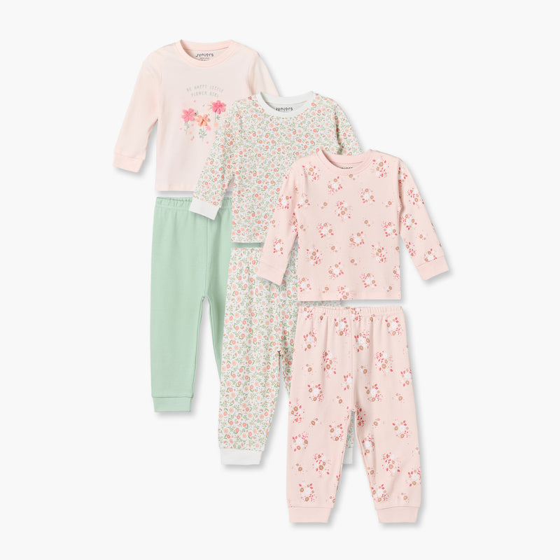 Pack x3 Pijamas de Algodón Manga Larga