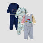 Pack x3 Pijamas de Algodón Manga Larga