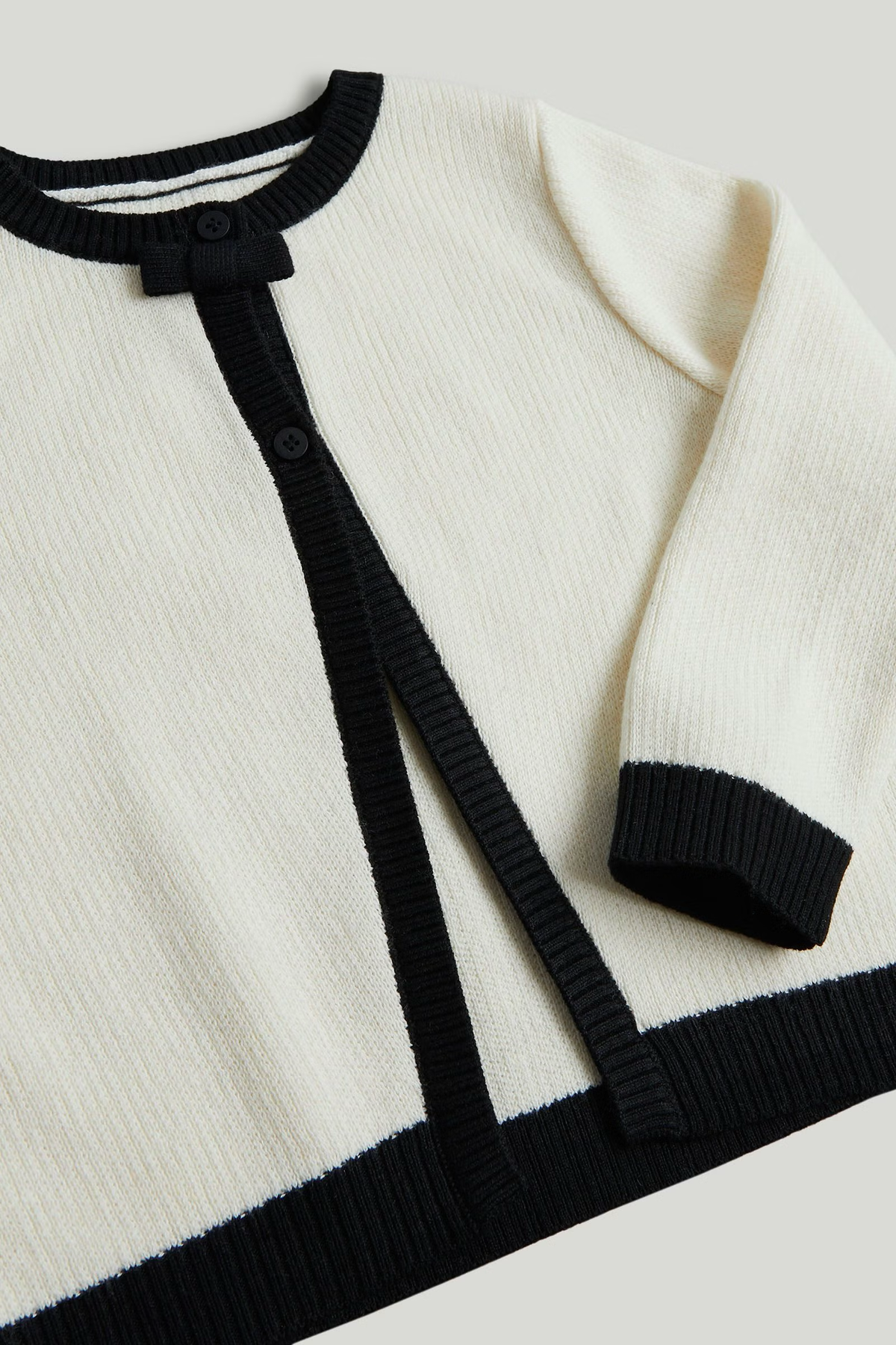 Cardigan Crema con Moños