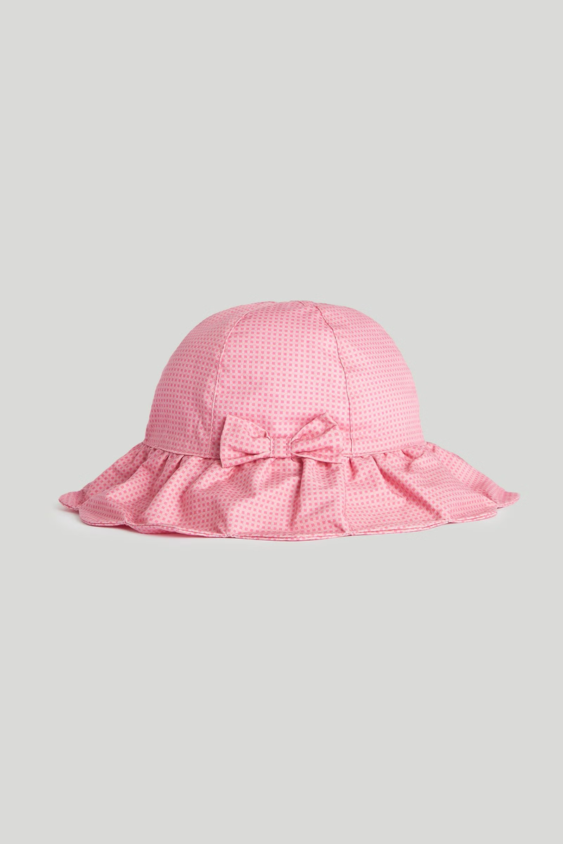 Sombrero Vichy Rosado UPF50+