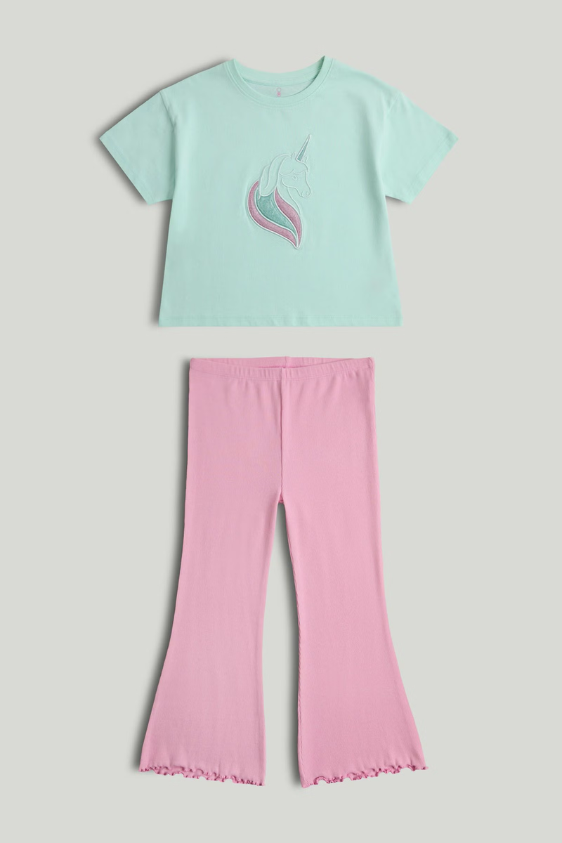 Conjunto Camiseta y Leggings Unicornio