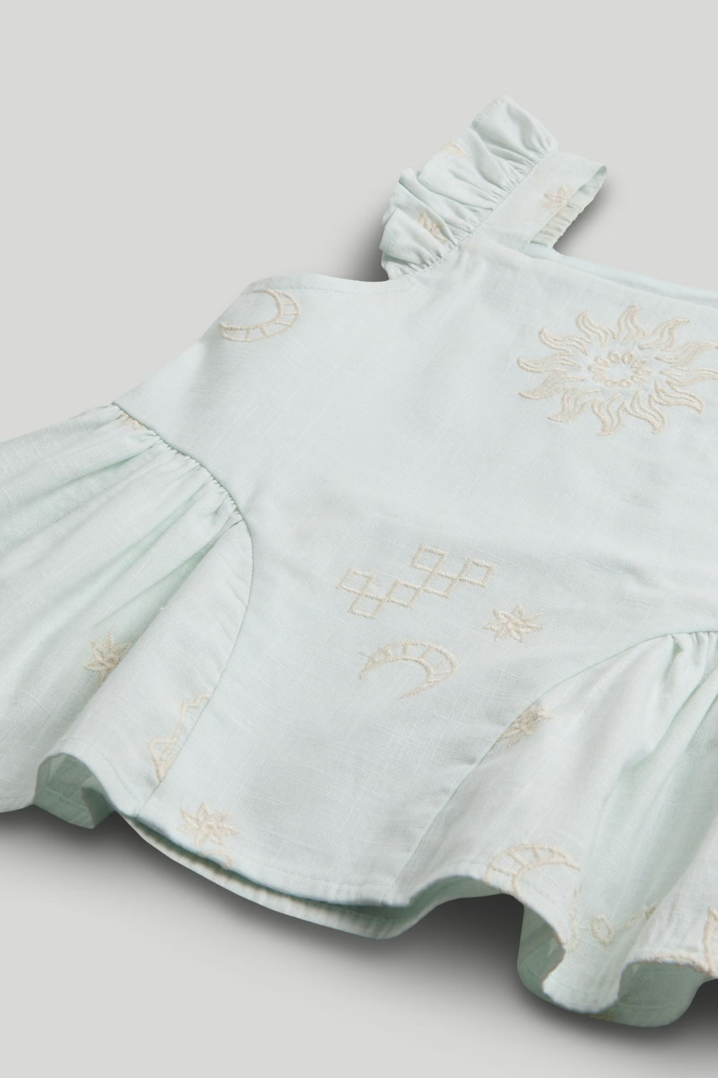 Blusa Bordada Azul