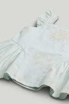 Blusa Bordada Azul
