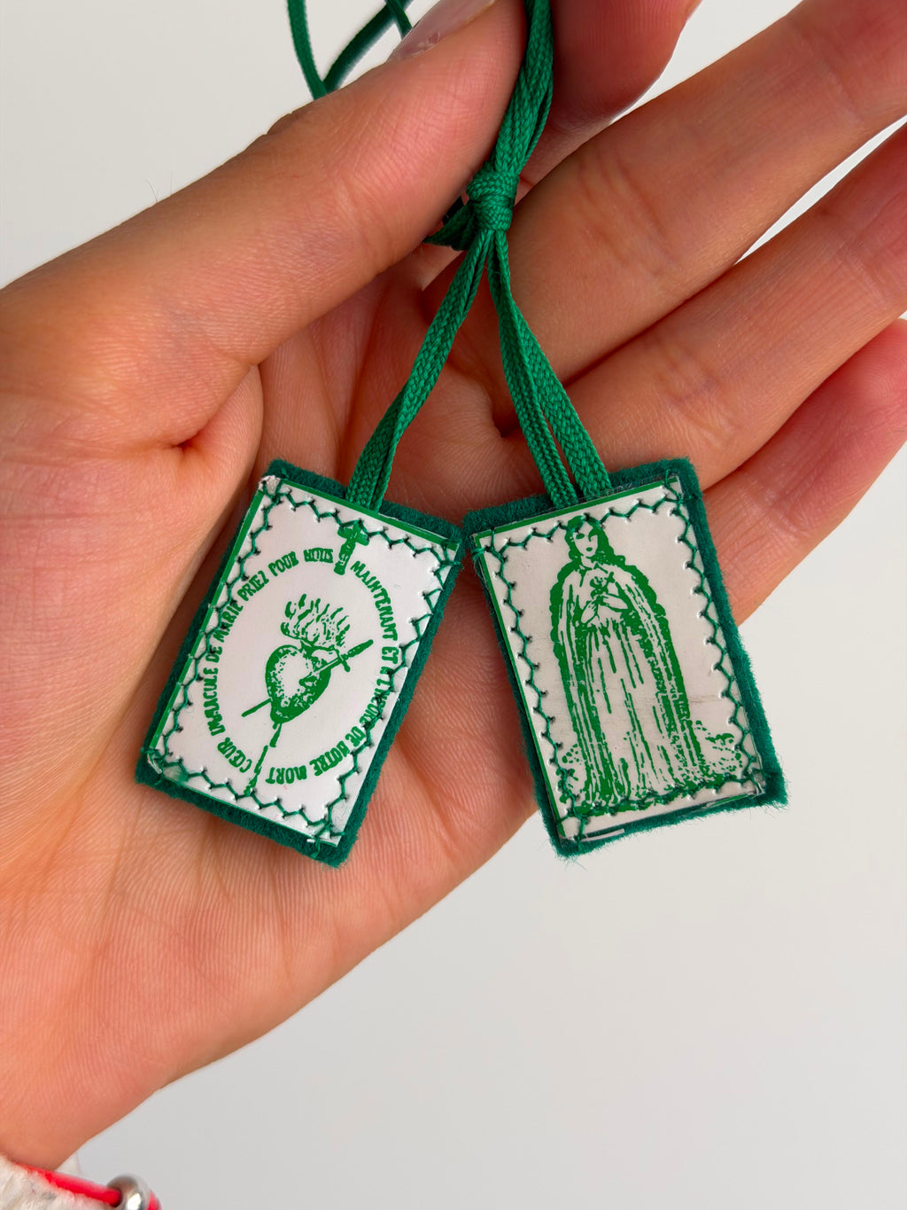 Escapulario Verde del Inmaculado Corazón de María