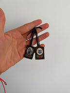 Escapulario Mini de la Virgen del Carmen - 3 × 2 cm