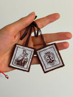 Escapulario Tradicional de la Virgen del Carmen - 4.5 × 3.5 cm