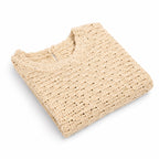 Top Tejido Crochet Crema