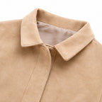 Chaqueta Efecto Gamuza Camel