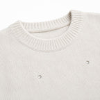 Buzo Tejido Gris con Tachas