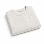 Buzo Tejido Gris con Tachas